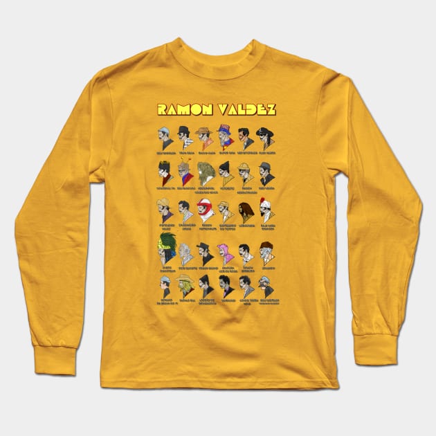 Don Ramon Valdez Long Sleeve T-Shirt by Leo Carneiro